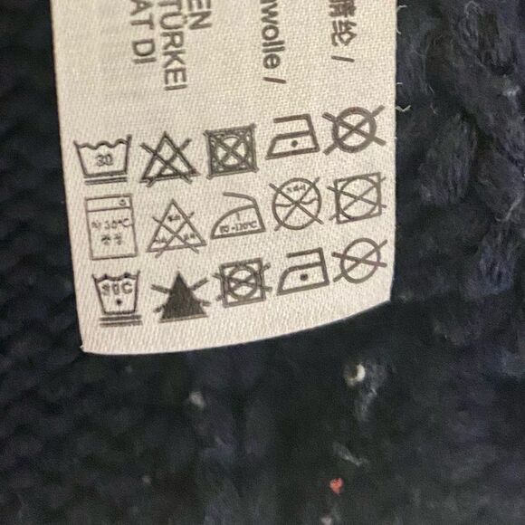 Zara - Striped Cropped Cable Knit Sweater - size L - Picture 8 of 10